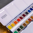 LB精品水彩24色半磚套裝 (金屬盒)LB Fine Watercolour 24 Half Pan Metal Box Set LB精品水彩24色半磚套裝 (金屬盒)LB Fine Watercolour 24 Half Pan Metal Box Set