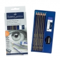 輝柏嘉金裝系列素描鉛筆6支套裝連筆刨Faber-Castell Goldfaber Graphite Pencil Sketch Set 6pc