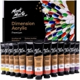 蒙瑪特高塑型塑膠彩37毫升36色套裝Mont Marte DIMENSION Acrylic 36 x 37ml Tube Set