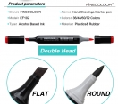 FINECOLOUR EF102系列軟咀麥克筆-單支FINECOLOUR Series EF102 Brush Marker