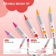 Arrtx Direct Liquid Ink 系列塑膠彩軟咀麥克筆60色套裝Arrtx Direct Liquid Ink Acrylic Brush Marker 60 Colour Set