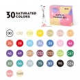 Arrtx塑膠彩軟咀麥克筆30色套裝 - DArrtx Acrylic Brush Marker 30 Colour D Set