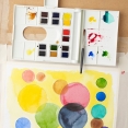 溫莎牛頓專業水彩14色半磚寫生套裝W&N Professional Watercolour 14's col. Half Pan Set