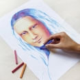 Conte a Paris 方形色彩粉條12色人像套裝Conte a Paris Colour Carres Portrait X12, Plastic Box