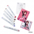新世紀福音戰士 EVA x Copic Sketch 麥克筆6枝限量套裝 - 真希波Evangelion x Copic Limited Edition 6pc Set - Mari