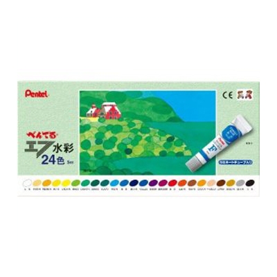 日本蟠桃兒水彩5毫升24色套裝