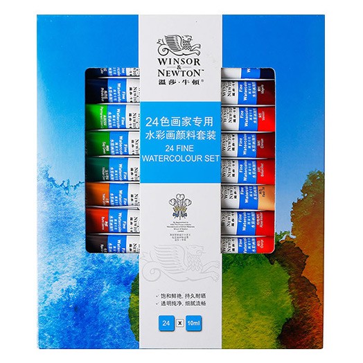 溫莎牛頓水彩10毫升24色套裝